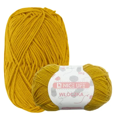 Obrázek produktu pro Výrobní materiál, vlna, příze pro ruční práce GELB Nice Life, 100 %.Polyakryl, 50 g klubko
