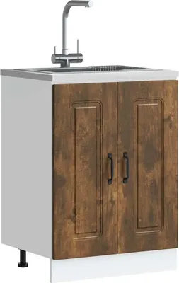 Produktbild von "im Angebot" Spülenunterschrank Kalmar Räuchereiche 60x46x81,5 cm - Küchenschränke CC23917