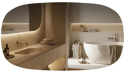 Produktbild von Spiegel Rea Top-4 100X60 Led Transparent