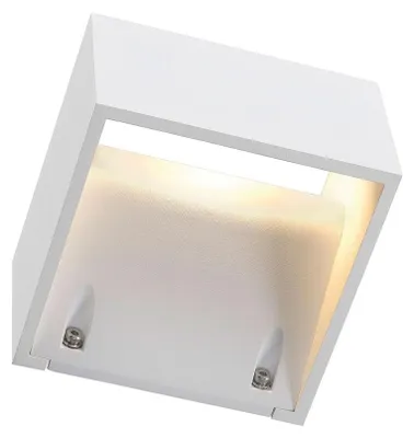 Productafbeelding van Hoekige buitenlamp Logs Wall Up - Down wit