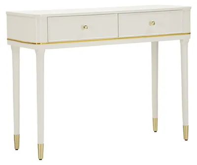 Immagine prodotto di Console Camille Bianca 101x37x78 cm in Pino e MDF e Ferro