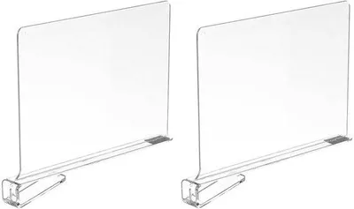 Produktbild von Transparante Acryl plankafscheider für Küchen- und Bücherregale