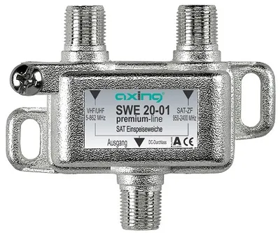 Produktbild von Axing SWE 20-01, Silber, F-female, 52 mm, 17 mm, 42 mm, 1 Stück(e)