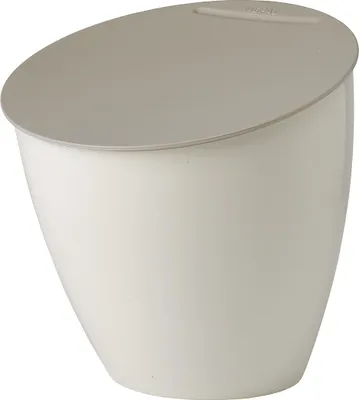 Produktbild von Mepal - Küchenabfalleimer Calypso - Kleiner Mülleimer mit Deckel - Komposteimer Küche - Ideal für die Küchenorganisation - Küchenhelfer und Spülmaschinenfest - 2200 ml - Nordic white