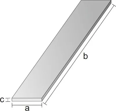 Obrázok produktu pre Plochá tyč z nehrdzavejúcej ocele V2A surová 2B neleštená 30 × 5 mm 60 cm - odolná proti korózii, kyselinám