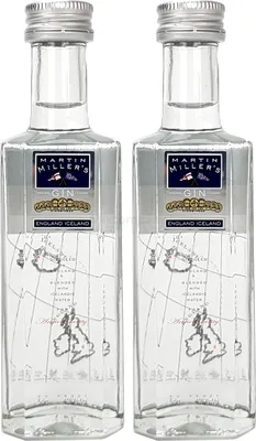 Produktbild von Martin Miller England Iceland Gin Miniatur Probierset - 2x 5cl = 100ml (40% Vol) -[Enthält Sulfite]