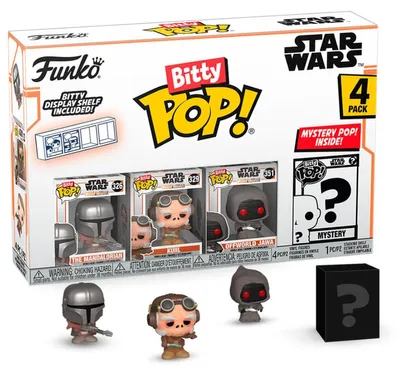 Image de Funko Bitty Pop : Mandalorian 4Pk - Mandalorian