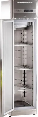 Produktbild von KBS Edelstahltiefkühlschrank 209 Liter 460x665x2075 mm mit Umluftkühlung