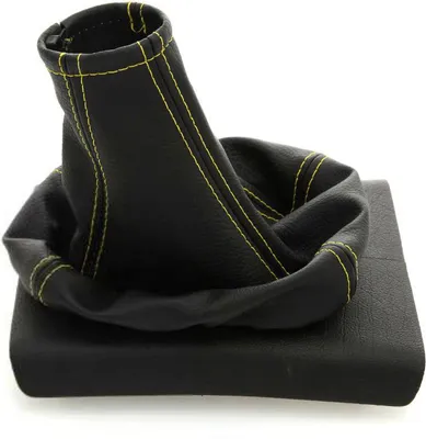 Produktbild von Schaltsack passend für Opel Signum Bj. 2003-2006 gelbe Naht Echtes Leder Neu