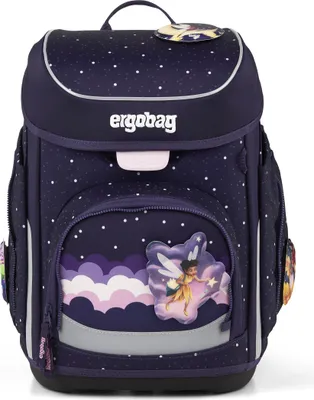 A front view of a children's backpack.