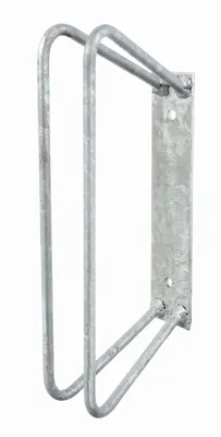 Image de Alberts 663681 Support de vélo individuel, à fixer au mur, galvanisé à chaud, support à un angle de 90°, jeu de 2 pièces