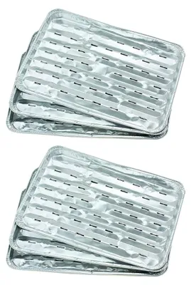Image de Lot de 10 barquettes en aluminium 34 x 23 cm  Fackelmann Barbecue