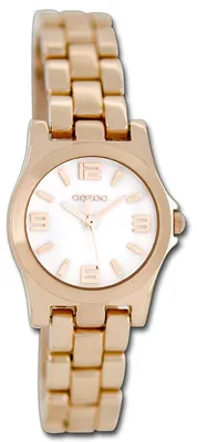 Imagen del producto de Oozoo Damenuhr: Reloj de pulsera para mujer, color rosa dorado, correa de metal, movimiento de cuarzo, esfera analógica, modelo D3UOC6222A