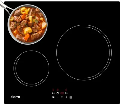 Obrázek produktu pro Vestavěná indukční varná deska CABBIH3-E, 3 varné zóny, 5600 W, dotykové ovládání, 9 úrovní
