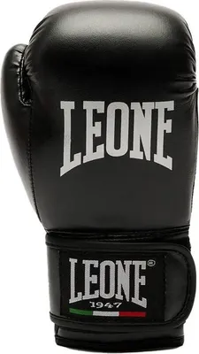 Obrázok produktu pre Leone1947, juniorské boxerské rukavice, umilá koža, čierna, 6 oz, čierna, 6 oz