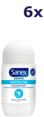 Zdjęcie produktu dla 6 sztuk dezodorantu Sanex Dermo Protector w kulce, 50 ml