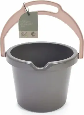 Produktbild von Strandeimer Green Bean  mit Schnabel 2,5l D22,5cm, Maße: B/H/T: 22,5 x 16 x 21,5 cm, Material: HD PE Recyled,, ab 24 Monaten, dantoy