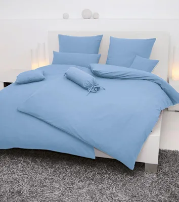 Produktbild von Janine Design Piano Bettwäsche-Garnitur Farbe bleu Größe 200x220 + 2x 80x80 cm