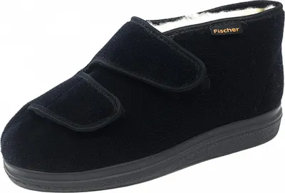 Produktbild von Fischer Markenschuhe Diabetiker Schuh Klettschuh Schwarz