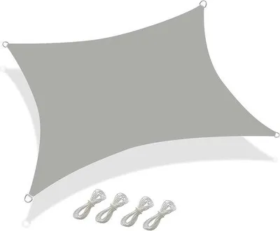 Produktbild von Famanu Schattensegel Rechteck - UV-Schutz 90% - 2 x 3 Meter - Grau