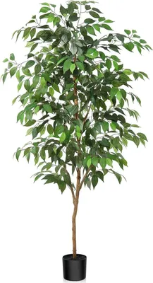 Zdjęcie produktu dla Sztuczna roślina Ficus Benjamina duży 120cm pień z naturalnego drewna