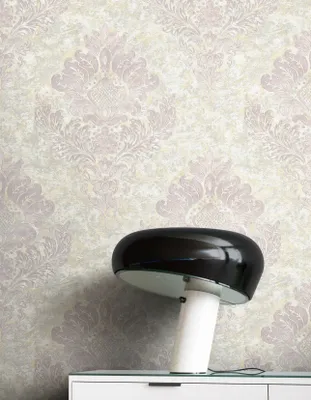 Produktbild von NEWROOM Tapete Grau Vliestapete Ornament - Barocktapete Barock Creme  Prunk   Glamour