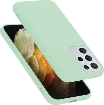 Obrázek produktu pro Cadorabo ochranný kryt pro Samsung Galaxy S21 ULTRA pouzdro v zelené barvě obal na mobilní telefon kryt TPU pouzdro