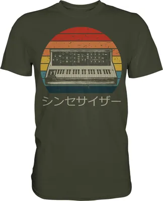 Produktbild von Retro Modular Synthesizer Musikproduzent Analog Japan T-Shirt – Urban Khaki / XXL