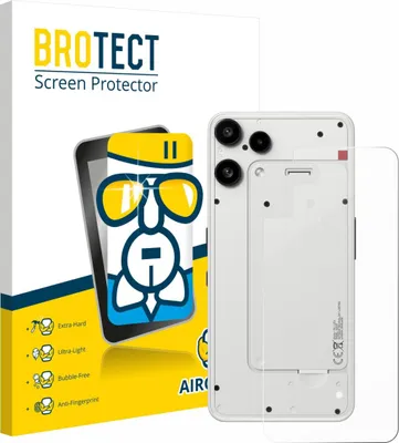 Produktbild von BROTECT Schutzglas für Nothing Phone (3a) Lite (Rückseite) Schutzfolie Panzer Folie Glas Display Schutz klar