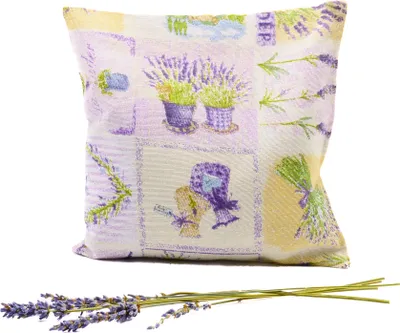 Produktbild von Lavendelkissen beige - handgenäht - Lavendel Kissen - 1 Stück