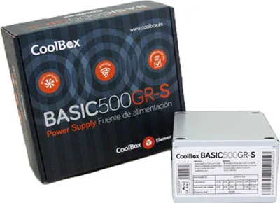 Produktbild von CoolBox BASIC500GR-S, 500 W, 230 V, 2.5 A, 22 A, 26 A, 22 A