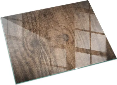 Produktbild von Natürliches Holzmuster – Glasbodenplatte für – Kaminofen – Kaminplatte Glas – Schutzglas – Funkenschutzplatte –Glasbodenplatte Feuerfeste – Hitzeschutzplatte – Bodenschutz aus Glas – 60x40 cm