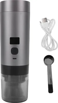 Produktbild von Tragbare Kaffeemaschine 3-in-1-Design Schnelle Erhitzung Digitalanzeige Kompakte Kaffeemaschine für Reisen und Camping