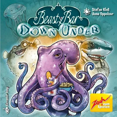 Produktbild von Beasty Bar: Down Under (Englische Ausgabe) – Brettspiel – Zoch Verlag – 2-4 Spieler – 8+