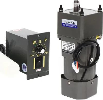 Produktbild von AC-Getriebemotor - Mit Drehzahlregler - Übersetzung 1:50 - 0–27 U/min - 90 W - 208–240 V - Effizienzklasse IE4