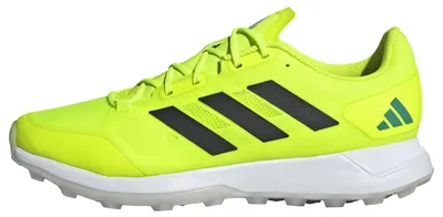 Image de Chaussures de hockey sur gazon unisexes adidas hockey ZONE DOX 2.2, couleur turquoise/jaune, taille 46