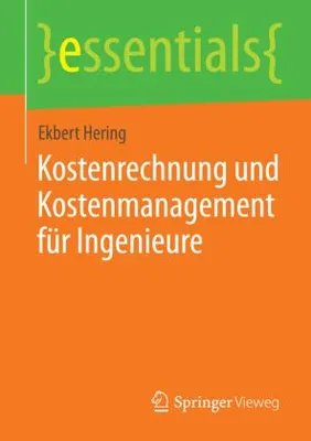 Produktbild von Kostenrechnung und Kostenmanagement für Ingenieure