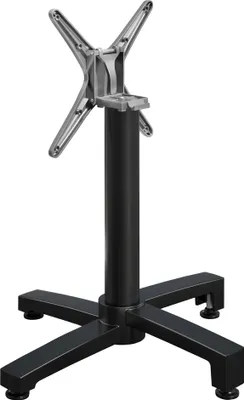 Produktbild von BENICIO | Bistro Tischgestell | 4 Fuß | Fuß: Ø 69 cm | Säule 7,6 x 78 cm | Schwarz / Klappbar | Gastro Tischgestell