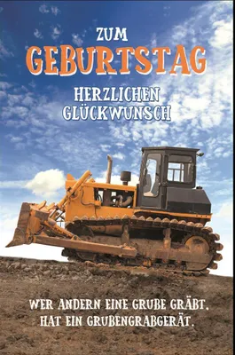 Produktbild von Geburtstag - Glückwunschkarte im Format 11,5 x 17 cm mit Umschlag