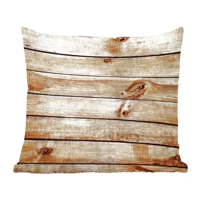 Produktbild von MuchoWow® Zierkissen Sofakissen Wohnzimmer Dekokissen 45x45 cm Regale - Holz - Rustikal - Schlafpolster - Polster für das Sofa