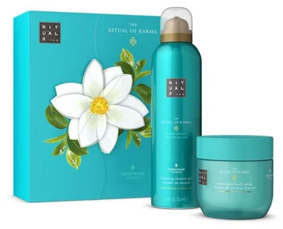 Produktbild von Rituals Karma Giftset Overnight Body Mask 125 ml/Foaming Shower Gel 200 ml 325 ml