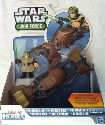Produktbild von Star Wars Jedi Force Luke Skywalker und Speeder Bike PLAYSKOOL