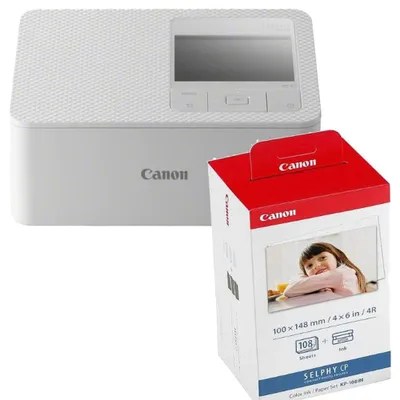 Produktbild von Canon Selphy CP1500 Drucker weiß + KP-108 IN