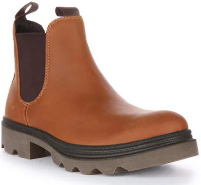 Produktbild von Ecco Gra er M Herren Leder Schlupf Auf Chelsea Stiefel Braun – undefined / Braun