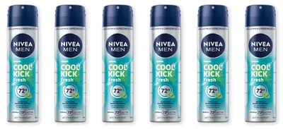 Produktbild von NIVEA Deodorant Men Cool Kick Fresh Deo Spray 6 x 150 ml