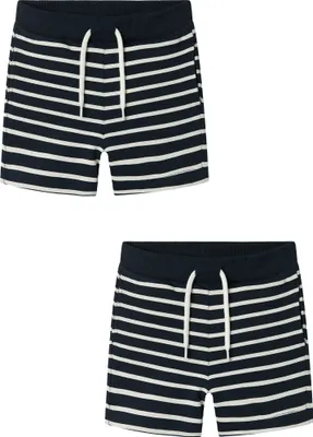 Produktbild von NAME IT Shorts 2er-Set elastischer Bund Kordelzug Größe: