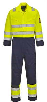 Zdjęcie produktu dla Portwest MV28 Kombinezon MODAFLAME o wysokiej widoczności Żółty/Niebieski Wysoki Rozmiar XL