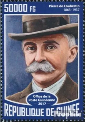Produktbild von Briefmarken Guinea 2017 Mi 12460 (kompl. Ausgabe) postfrisch Pierre de Coubertin