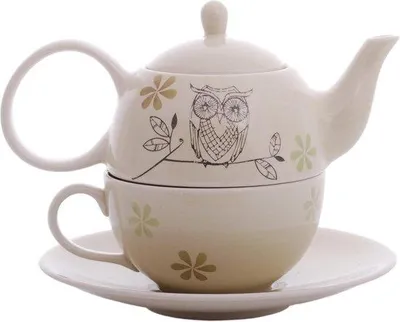 Produktbild von Famanu Tea for One Set Keramik 4-teilig - 0,4 l Kanne, 0,2 l Becher