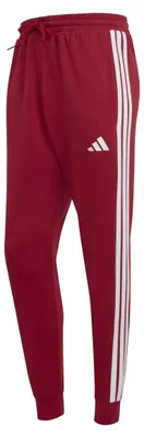 Produktbild von adidas Men's Essential Three Stripes French Terry Pant, Active Maroon/White, S
